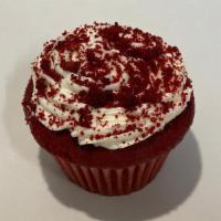 Red Velvet Colossal Cupcake · Red Velvet Colossal Cupcake Iced with Cream Cheese Frosting!!