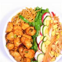 General Tso'S Chicken Noodle Bowl · Add protein for additional charge.