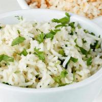 Cilantro Rice · Cilantro White Basmati Rice with a bit of Lime
