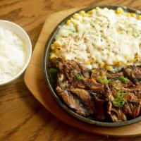 Marinated Short Ribs W/ Corn Cheese · 