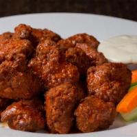 Single Boneless Wings (10) · Classic Boneless Atomic Wings with your choice of signature sauce, all with blue cheese, cel...