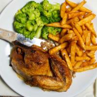 Roasted Chicken · Oven-roasted with our house-dry rub until crisp on the outside and moist on the inside.  Pot...