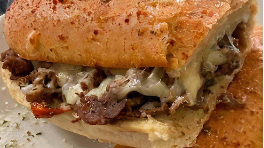 Philly Steak Sub · The Philly Steak sub comes regular with Mozzarella cheese only. Toppings for an additional charge.
