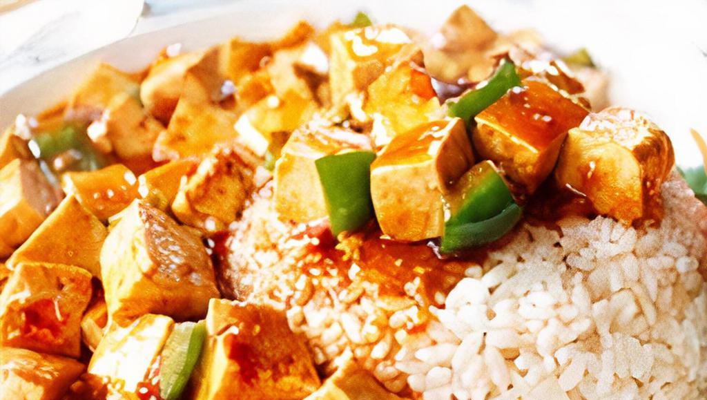 Ma Po Tofu On Rice · * 
 
*Mild or Spicy