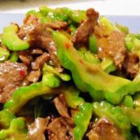 Bitter Melon Beef On Rice · 