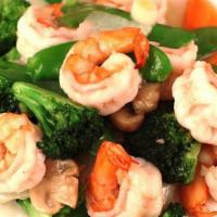 Fish Filet/Or Shrimp With Vegetables · 