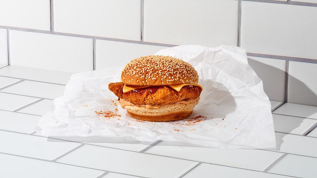 Chicken N' Cheese · Packed with flavor from our mouthwatering crispy chicken and perfectly melty cheese with your choice of spice. Topped with our famous Comeback sauce on a perfectly toasted buttery roll.
