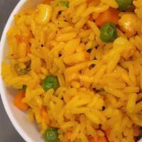 Yellow Rice With Vegetables  · Seasoned yellow rice with vegetables