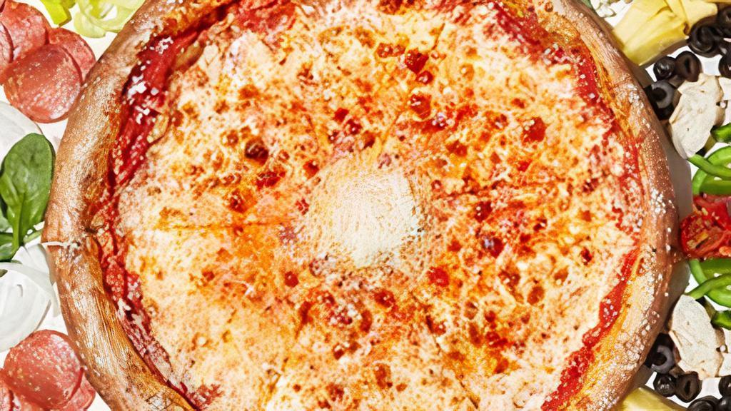 Build Your Own Pie · Each build your own pie starts with the classic Mellow pizza crust, red sauce, and mozzarella cheese. Select ingredients to build your own pie.  Ingredients can be added to the whole pie or just one-half of the pie.  Thin crust, gluten-free crust (available for small pies only) and vegan cheese also available.