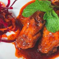 Thai Chicken Wings · sauteed chicken winglet marinated in a blend of spice, served with homemade
sweet and spicy ...