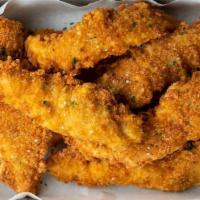 Chicken Fingers · Crispy Chicken Tenders with your choice of Honey mustard, buttermilk ranch