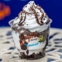 Hot Fudge Crunch · Layers of Vanilla Ice Cream, hot fudge and chocolate crunch (Your own personal ice cream cak...