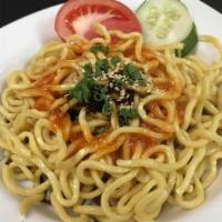 Cold Noodles · Thai style sesame cold noodles with chef's special sauce.