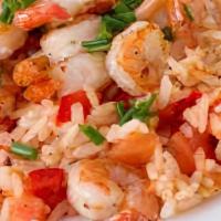 Arroz Con Camarones · Fried rice with shrimps