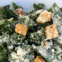 New Kale Caesar Salad · Kale, croutons, parmesan cheese and Ken's Essential Creamy Caesar dressing.