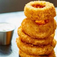 Onion Rings · Served with wasabi ranch.