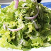 Marouli · Artisan Romaine Salad. Finely Shredded Romaine Lettuce, Fresh Dill, Red Onion, Scallion, and...