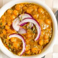 Channa Masala · Chick peas cooked with very mild spices.