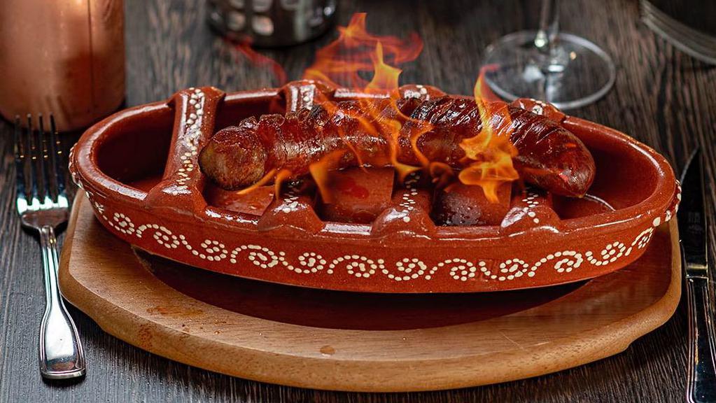 Flambe Portuguese Sausage · 