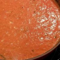 Homemade Marinara · With choice of pasta. Served with fresh bread, choice of optional protein and vegetable add-...
