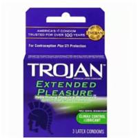 Trojan Extended Pleasure Lubricated Latex Condoms (3 Ct) · 3 ct