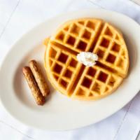 Belgian Waffle With Choice Of Meat · 
