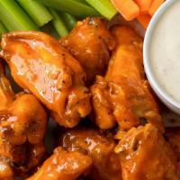 Chicken Wings · Choice of: BBQ, Buffalo, Cajun, Lemon Pepper.