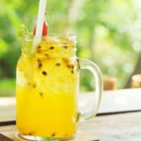 Fruit Juice · Delicious mix of strawberry, orange and pineapple.