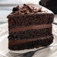 Chocolate Cake · Delicious moist chocolate cake.