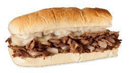 Philly Cheesesteak Sandwich (Regular) · 570 cal. Thinly sliced steak and onion, provolone with peppercorn dressing.