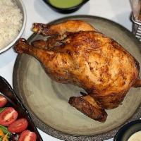 Whole Roasted Chicken Plain · One whole roasted chicken, you can complement this dish by ordering some side dishes.