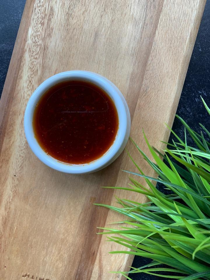 Extra Side Of Sweet Chili · house-made sweet chili sauce. gluten free / vegan. minor kick in terms of spice!