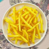 Fries · (Vegetarian) Idaho potato fries cooked until golden brown and garnished with salt.