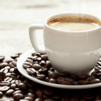 Decaf Coffee · Fresh cup of decaffeinated coffee.