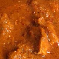 Chicken Vindaloo (Konkan Special) · Medium hot. Chicken and potato cooked with a sweet and sour sauce with a blend of vinegar, h...