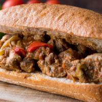Spicy Mexican Philly · Yummy Philly cheesesteak with touch of Mexican flavors includes onions, peppers, jalapeño pe...