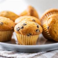 French Vanilla Chip Muffin · Fresh and moist muffin with french vanilla chips.