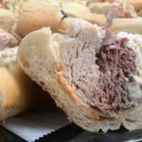 Mikey Special · Roast beef,turkey,swiss,coleslaw and russian dressings.