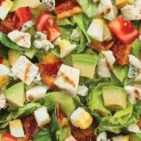 Avocado Cobb Salad · Fresh Avocado enhances this timeless classic! Served with Grilled Chicken, Chopped Tomatoes,...