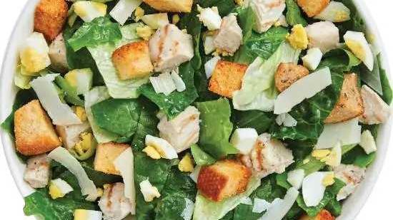 Grilled Chicken Caesar Salad · Served with Grilled Chicken, Sliced Egg, Parmesan Cheese and Housemade Croutons. Our chef recommends the Creamy Caesar dressing.