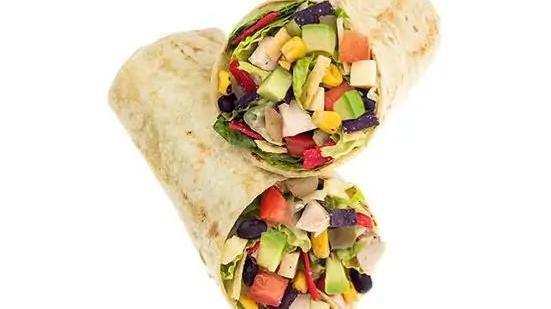 Southwest Chipotle Ranch Wrap · Our Chef-inspired regional favorite is served with Grilled Chicken, Fresh Avocado, a Fire-Roasted Corn & Bean Medley, Chopped Tomatoes, Pepper Jack Cheese and Tri-Color Tortilla Strips. Our chef recommends the Housemade Chipotle Ranch dressing.