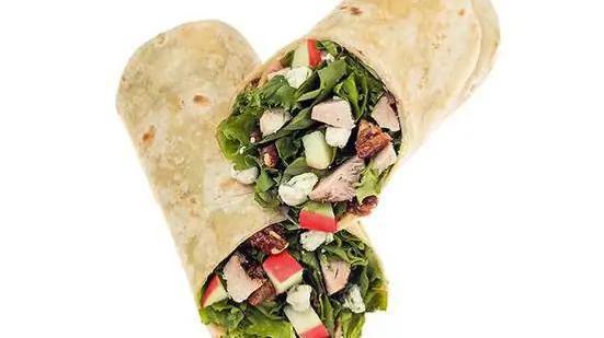 Sophies Wrap · This Napa-inspired Signature is served with Grilled Chicken, Bleu Cheese, Dried Cranberries, Honey Roasted Pecans and Red Apples. Our chef recommends the Lite Raspberry Vinaigrette dressing.
