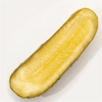 Half Of A Sour Pickle · Half of a Patriot Pickle Sour Pickle.