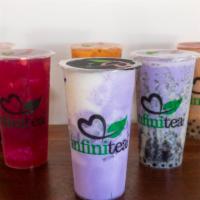 U-Be In Love · Coconut smoothie. Comes with Ube ice cream and coconut jelly.