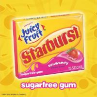 Juicy Fruit Starburst Chewing Gum, Strawberry · 