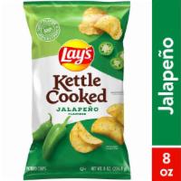 Lay'S Kettle Cooked Potato Chips, Jalapeno 8 Oz · 8 Oz
