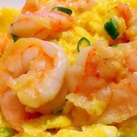 Shrimps W/Scrambled Egg 滑蛋蝦仁 · 
