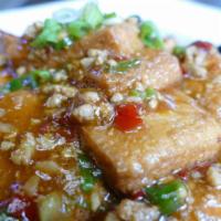 Pan Fried Tofu 帅哥煎豆腐 · 