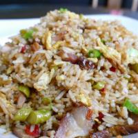 Hunan Fried Rice W Green Beans Preserved Pork Egg 湖南炒饭 · 