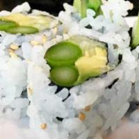 Aac Roll · Asparagus, avocado and cucumber.